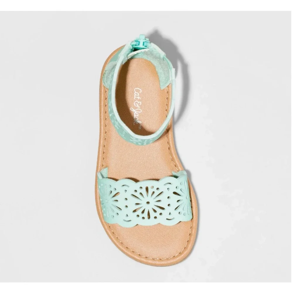 Cat & Jack‎ By Target Dara Sandals Toddler Girls Size 5 Gladiator Mint Green NEW